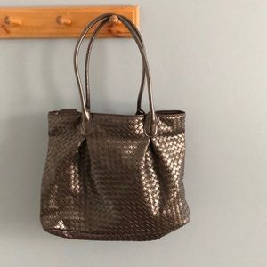 Super cute copper metallic bag!